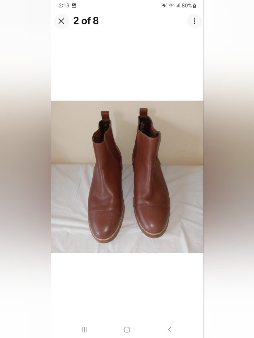 Cole Haan Mara Brown Leather Chelsea Boots 9.5 M - Picture 2 of 6